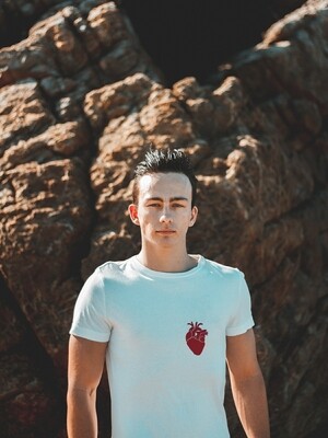 Anatomical heart Graphic white T-shirt