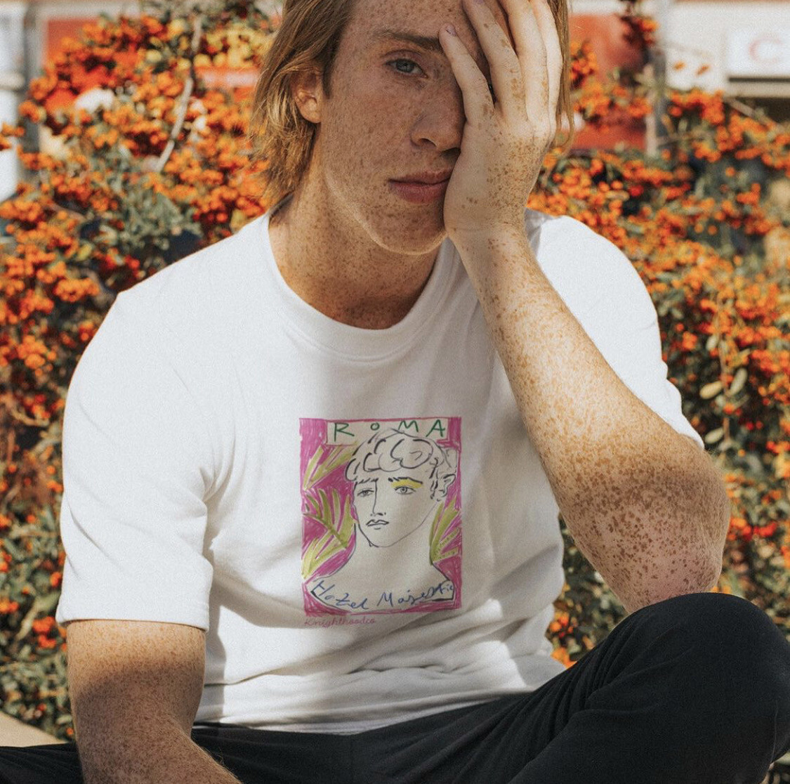 Leopard graphic printed T-shirt