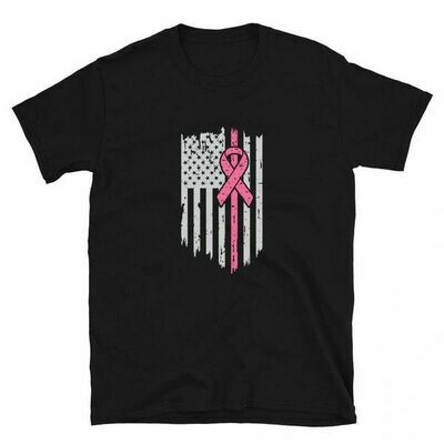 American Flag Breast Cancer Awareness