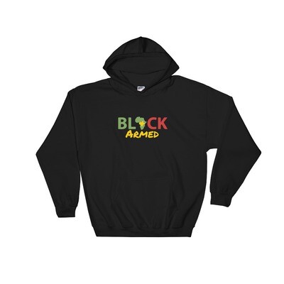 Black &amp; Armed Hooded Sweatshirt