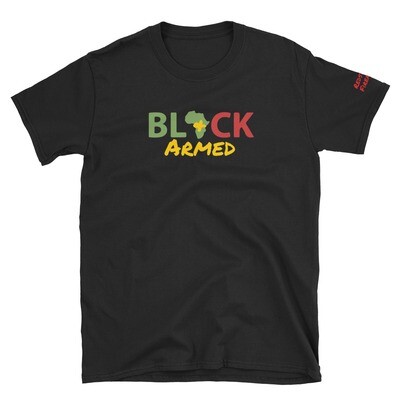 Black &amp; Armed T-shirt By Redstone Firearms