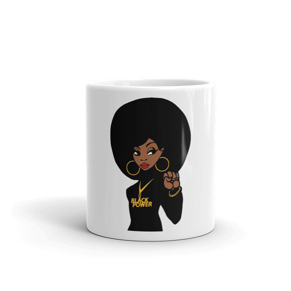 Black Power Queen Coffee Mug, Size: 11oz
