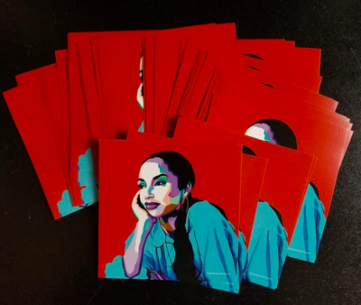 NO ORDINARY LOVE - SADE PORTRAIT ART - CUSTOM ART STICKERS FOR LAPTOPS &amp; WALL DECOR - VAKSEEN ART