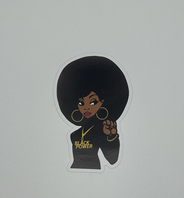 Black Power - Black woman Vinyl Sticker