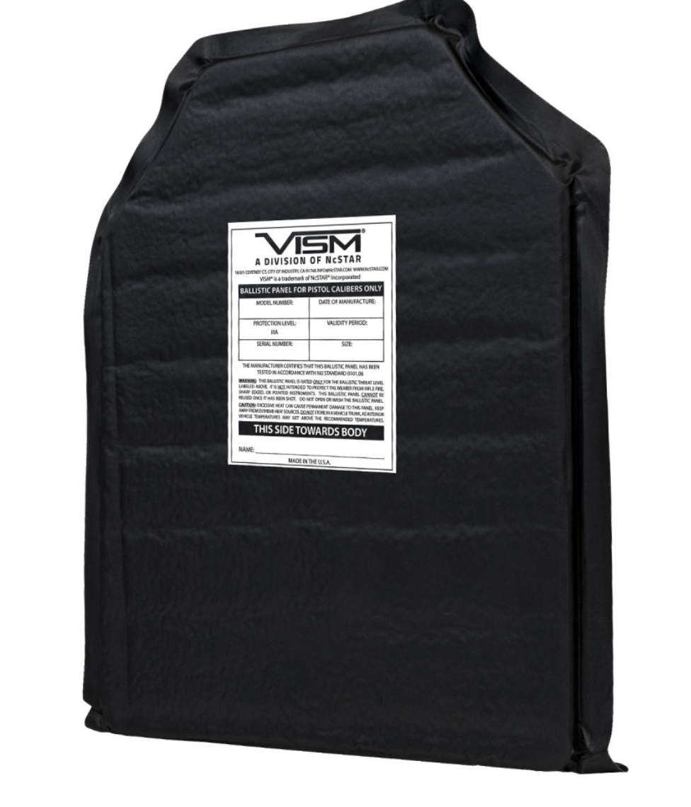 VISM LVL IIIA UHMWPE Soft Ballistic Panel 11&quot;X14&quot; - Shooter&#39;s Cut