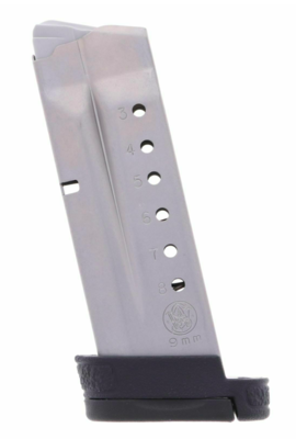 Smith &amp; Wesson OEM Stainless Detachable 8rd for 9mm Luger S&amp;W M&amp;P Shield