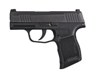Sig Sauer 3659BXR3 P365 Micro-Compact 9mm Luger 10+1 3.10&quot; Carbon Steel Barrel, Black Nitron Serrated SS Slide &amp; Frame Black Polymer Grips