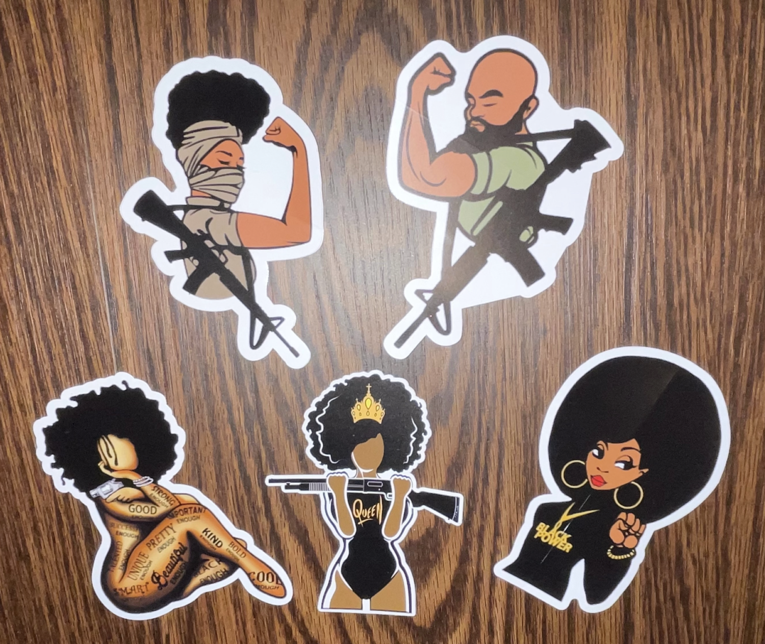 Black &amp; Armed Redstone Creative 5 Vinyl Sticker Pack