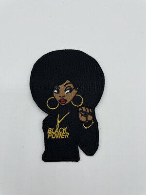 Black Power Iron on Patch