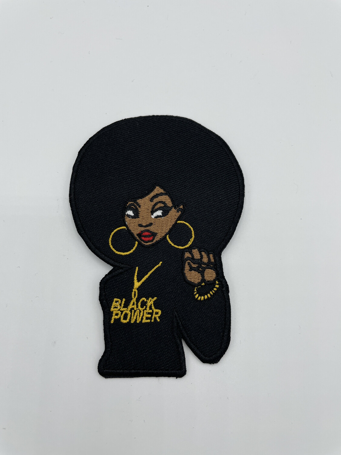 Black Power Iron on Patch
