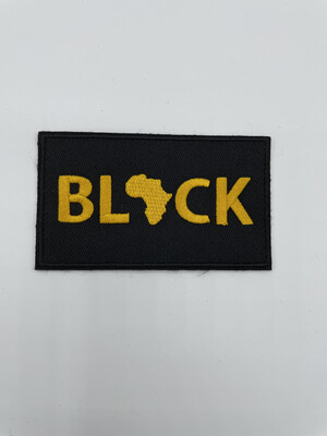 Black &amp; Gold Africa Patch