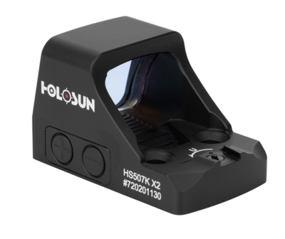 Holosun HS507KX2 HS507K X2 Black Anodized 1x 2/32 MOA Illuminated Red Circle w/Dot Reticle Includes Lens Cloth/Multi Tool