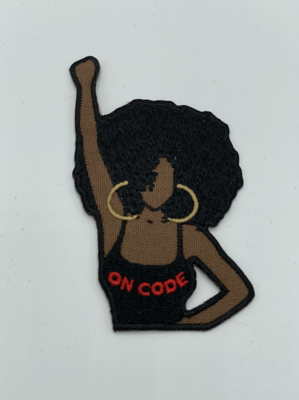 On Code Iron On Patch