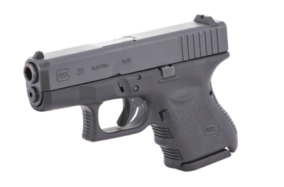 Glock G26 Gen3 Subcompact *CA Compliant 9mm Luger 3.43&quot; 10+1 Black Steel Slide Black Polymer Grip Fixed Sights