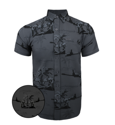 Retro Rifle The Palm Gray Shirt