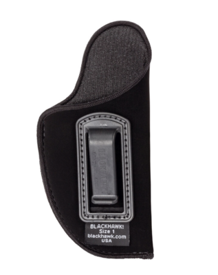 BLACKHAWK  Inside The Pants IWB Size 03 Black Suede Paper Fits Large Semi-Auto Fits 4.50-5&quot; Barrel Right Hand