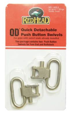 QD PUSH BUTTON SWIVEL NKL 2PK
