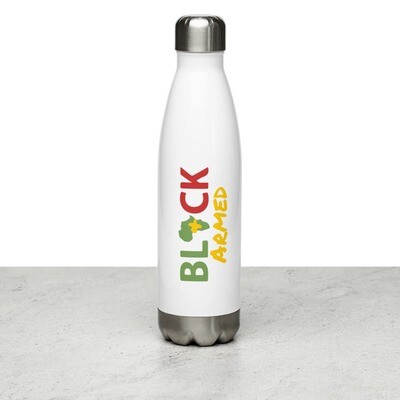 Black &amp; Armed Stainless Steel Water Bottle