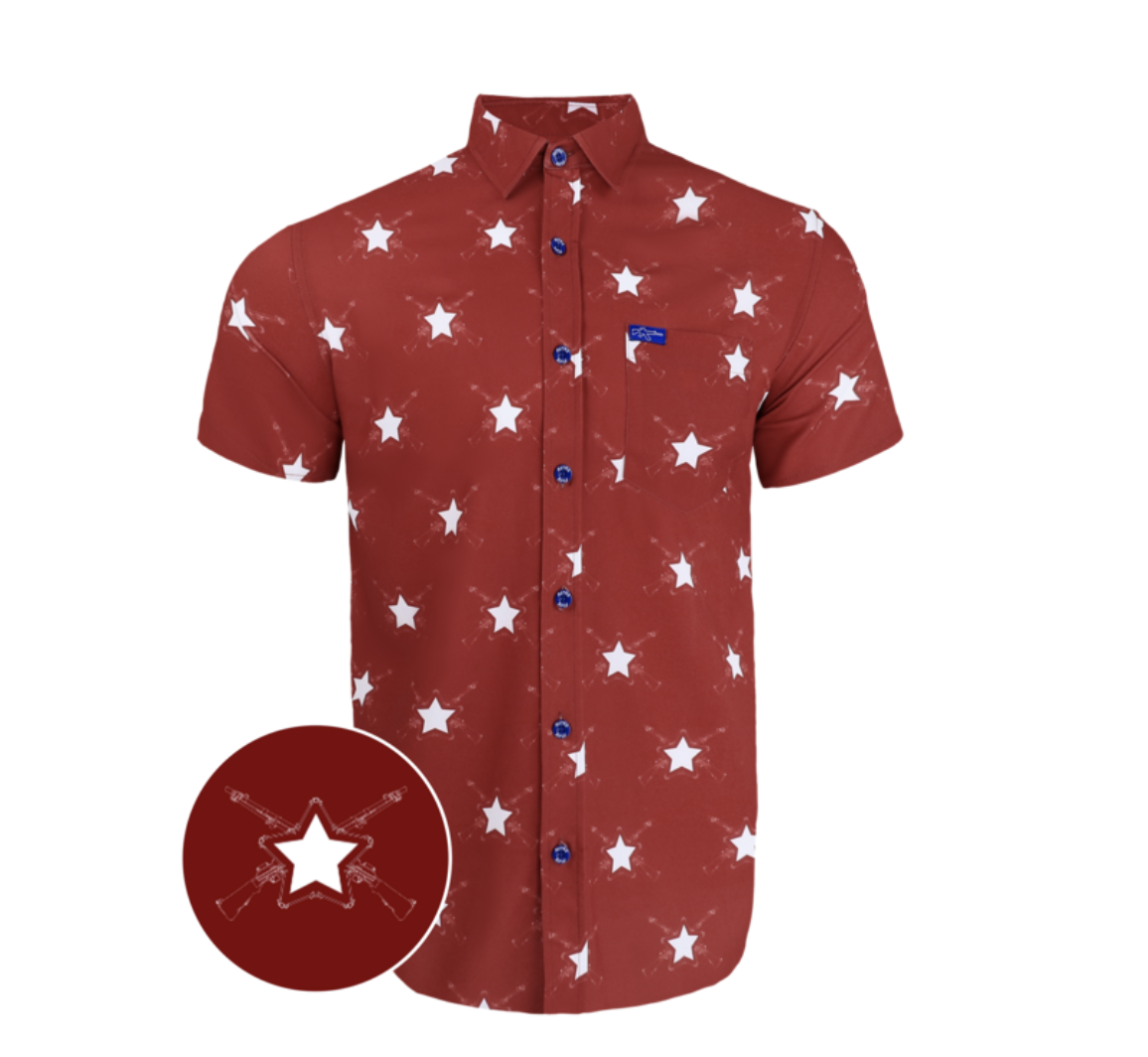 Retro Rifle STARS N BARS RED