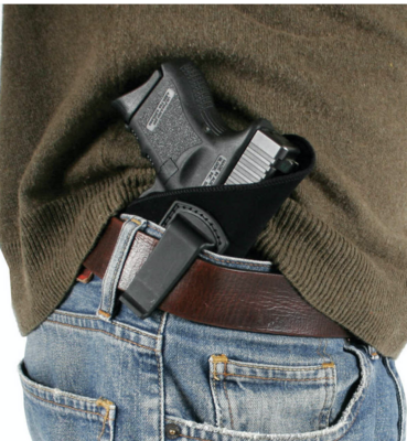 Blackhawk 73IP08BKR Inside The Pants IWB Size 08 Black Suede Belt Clip Fits Small Frame 5rd Revolver Fits 2&quot; Barrel Right Hand