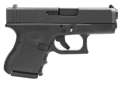 Glock G27 Gen3 Subcompact *CA Compliant 40 S&amp;W 3.43&quot; 9+1 Black Steel Slide Black Polymer Grip Fixed Sights