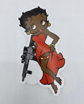 Stay Ready Betty Sticker (rifle)