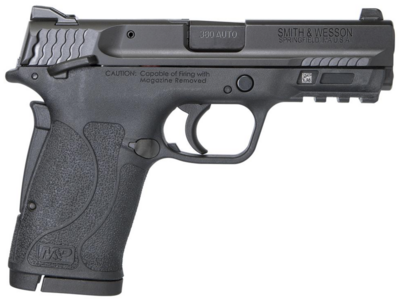Smith &amp; Wesson 11663 M&amp;P Shield EZ 380 ACP 3.68&quot; 8+1 Black Polymer Frame &amp; Grip Black Armornite Stainless Steel Slide (Manual Safety)