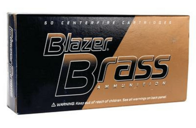 CCI Blazer Brass Handgun 9mm Luger 115 gr Full Metal Jacket (FMJ) 50 Per Box