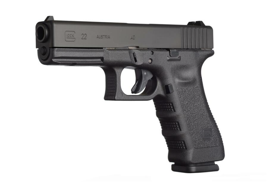 Glock G22 Gen3 *CA Compliant 40 S&amp;W 4.49&quot; 10+1 Overall Black Finish with Steel Slide, Finger Grooved Rough Texture Polymer Grip &amp; Fixed Sights
