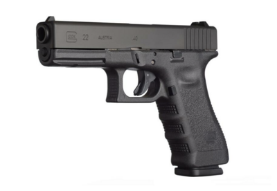 Glock G22 Gen3 *CA Compliant 40 S&amp;W 4.49&quot; 10+1 Overall Black Finish with Steel Slide, Finger Grooved Rough Texture Polymer Grip &amp; Fixed Sights