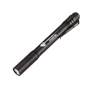Streamlight 66118 Stylus Pro Penlight Black Anodized Aluminum White LED 100 Lumens 62 Meters Range