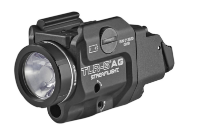 Streamlight TLR-7A Compact Weapon Light 500 Lumen LED White Light CR123A Battery High and Low Switches Aluminum and Polymer Matte Black