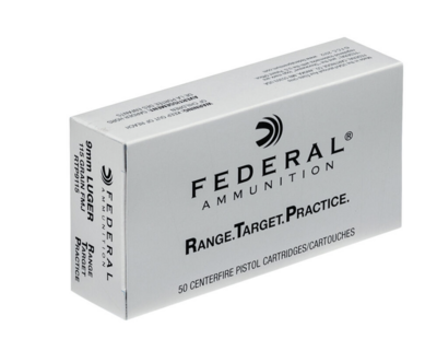 Federal Range Target Practice 9mm Luger Ammunition 50 Rounds 115 Grain Full Metal Jacket 1180fps