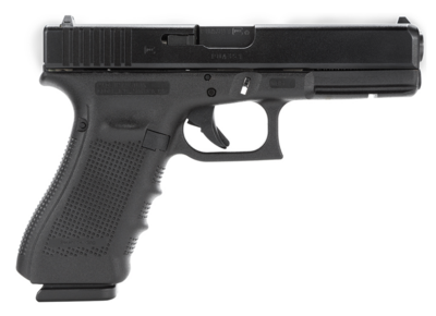 Glock G37 Gen4 45 GAP 4.49&quot; 10+1 Black Steel Slide Black Interchangeable Backstrap Grip Fixed Sights