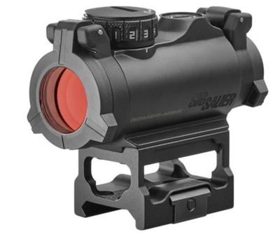 Sig Sauer Romeo-MSR 1x20mm Red Dot Sight, 2 MOA Green Dot Reticle, Black, SOR72002