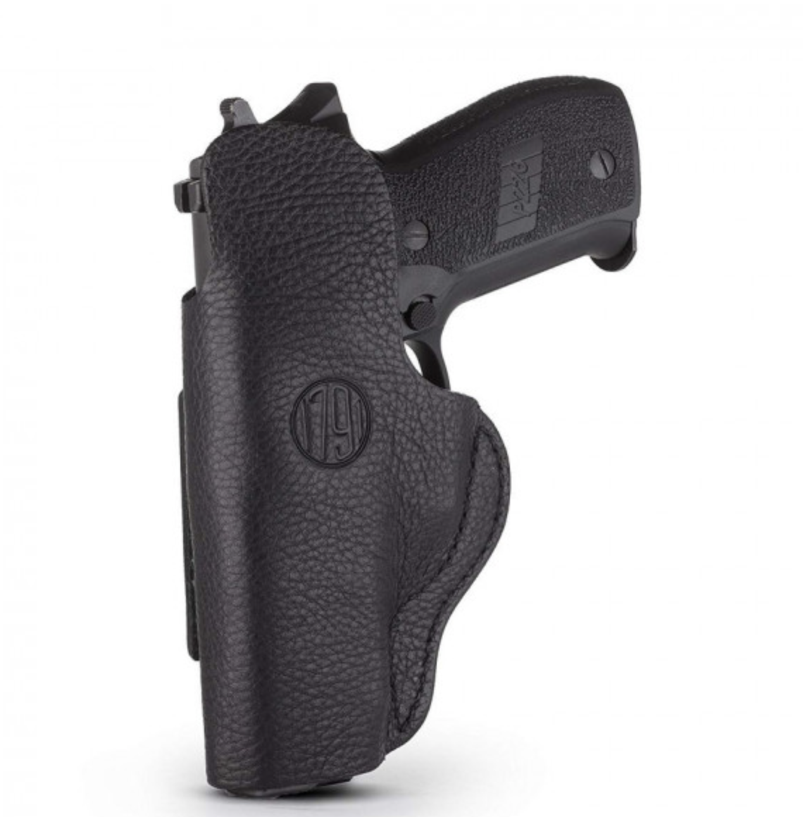 1791 Gunleather SCH4NSBR SCH IWB Size 04 Night Sky Black Leather Belt Clip Compatible w/Glock 17/S&amp;W M&amp;P Shield/Springfield XD Right Hand