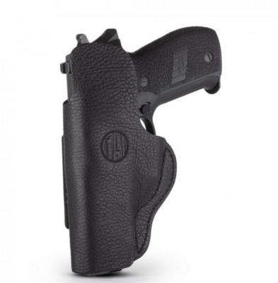 1791 Gunleather SCH4NSBR SCH IWB Size 04 Night Sky Black Leather Belt Clip Compatible w/Glock 17/S&amp;W M&amp;P Shield/Springfield XD Right Hand