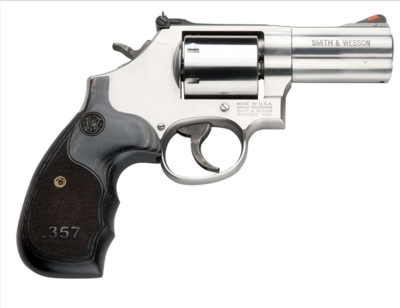 S&amp;W Model 686 Plus .357 Mag Revolver 3&quot; Barrel 7 Rounds Wood Grip Stainless
