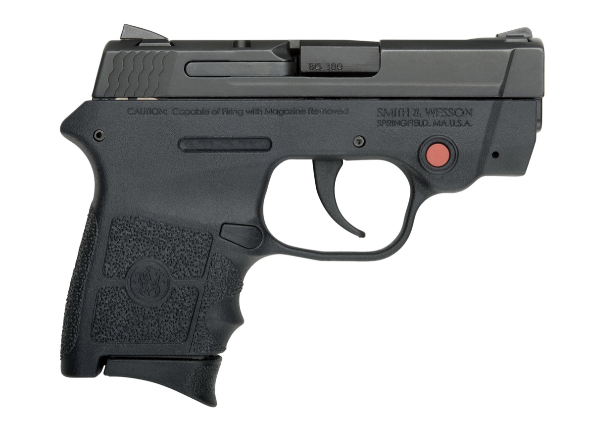 Smith &amp; Wesson 10048 M&amp;P Bodyguard 380 ACP 2.75&quot; 6+1 Matte Black Black Armornite Stainless Steel Slide Black Polymer Grip Crimson Trace Red Laser