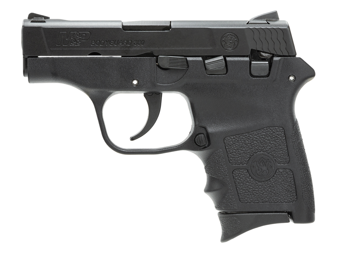 Smith &amp; Wesson 109381 M&amp;P Bodyguard 380 ACP 2.75&quot; 6+1 Matte Black Black Armornite Stainless Steel Slide Black Polymer Grip