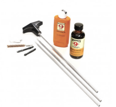 HOPPES RIFLE KIT WITH ALUMINUM ROD - .22, .222, .223, .224, .225, .243, .25, .25-06, .257