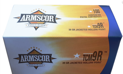 Armscor 50328 Pistol Value Pack 22 TCM 9R 39 gr Jacketed Hollow Point (JHP) 100 Bx