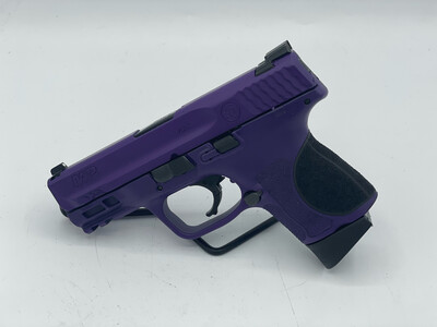 Cerakoted Lollypop Purple Smith &amp; Wesson 12481 M&amp;P M2.0 Sub-Compact 9mm Luger 3.60&quot; 12+1  Interchangeable Backstrap Grip