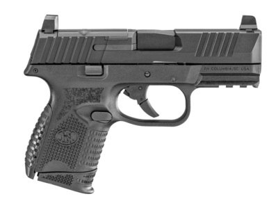 FN 509 Compact MRD 9mm Luger 3.70&quot; 10+1 Black Black Steel Slide Black Interchangeable Backstrap Grip