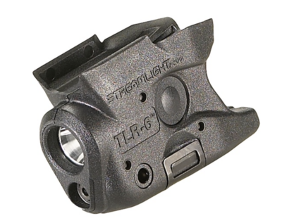Streamlight 69273 TLR-6 Weapon Light w/Laser S&amp;W M&amp;P Shield For Handgun 100 Lumens Output White LED Light Red Laser 89 Meters Beam Black Polymer
