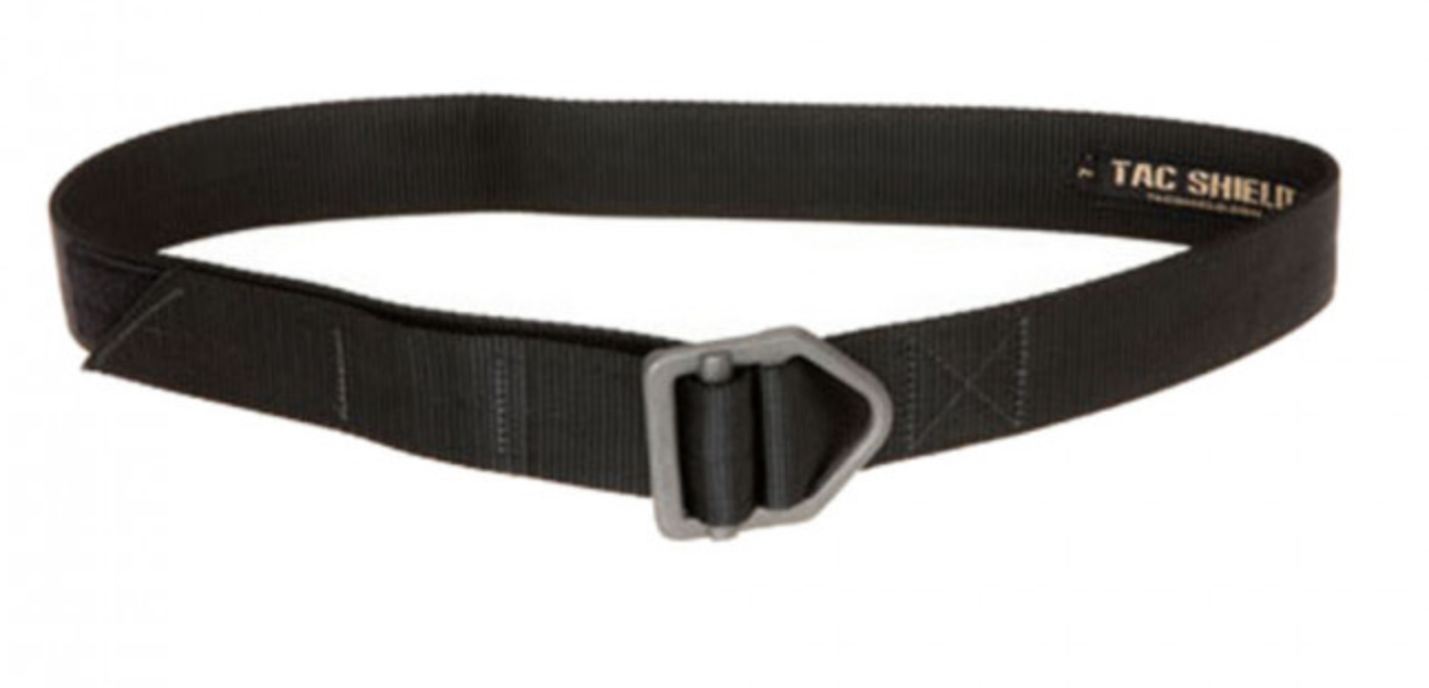 TAC SHIELD TACTICAL RIGGER BELT - BLACK, Size: Small