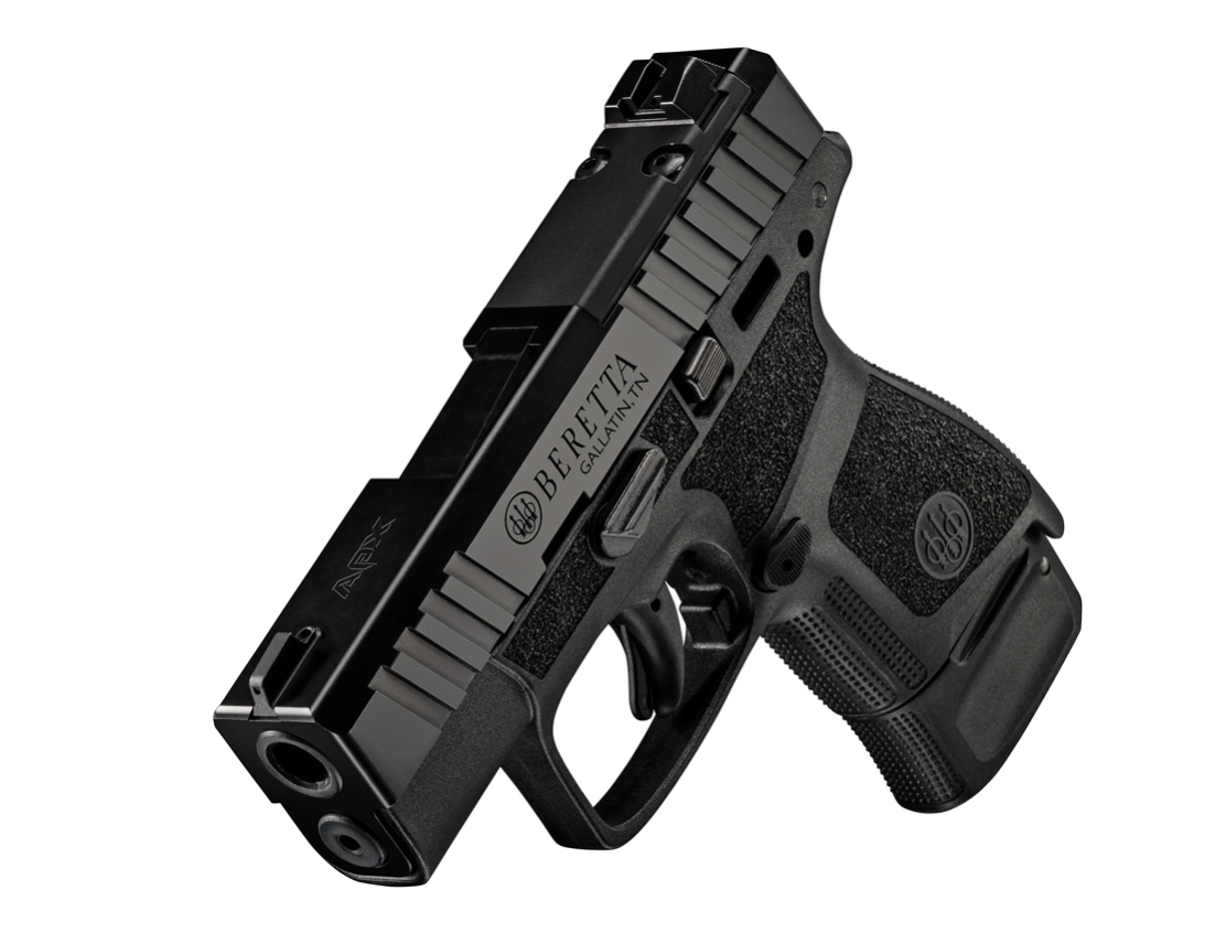 Beretta  APX A1 9mm Luger 3.30&quot; 6+1,8+1 Overall Black with Front Serrated Slide with Optics Cut