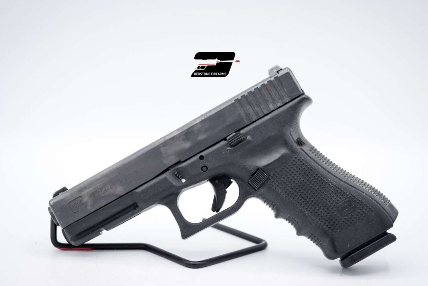 (Pre-Owned) Glock G22 Gen 4 Rebuilt 40 S&amp;W 4.49&quot; 15+1 Black Polymer Frame &amp; Grip with Black Steel Slide
