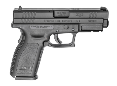 Springfield Armory XD9101CA XD Service Defender Legacy *CA Compliant 9mm Luger 4&quot; 10+1 Railed Black Frame Black Melonite Steel Slide Black Polymer Grip