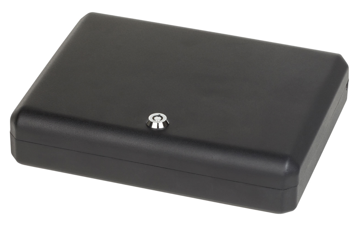 Bulldog Personal Vault Large Key Entry Black Steel Holds 1 Handgun 11&quot; H x 8.50&quot; W x 2.25&quot; D
